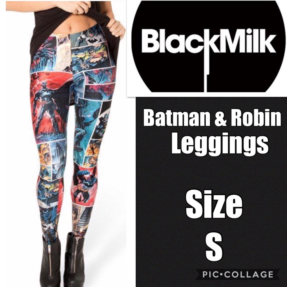 Blackmilk Batman & Robin Leggings Size XS